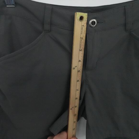 Patagonia Shorts Womens 6 Gray Quandary Outdoor Trail Hiking Stretch Zip Pocket - Picture 5 of 15